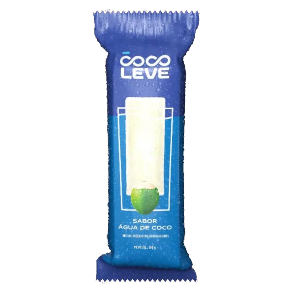 Gelo Saborizado Água de Coco, 190 g, Coco Leve