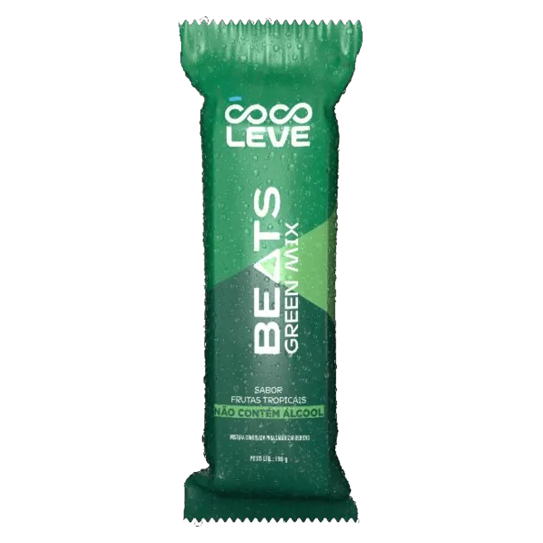 Gelo Saborizado Beats Green Mix (frutas tropicais), 190 g, Coco Leve