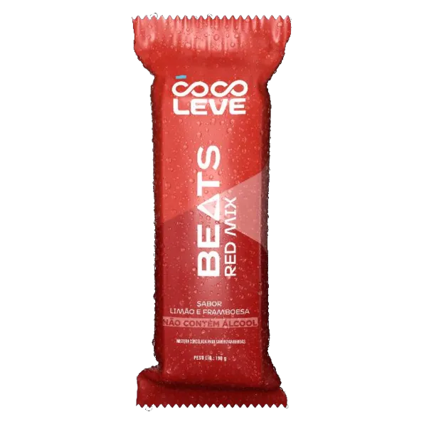 Gelo Saborizado Beats Red Mix (limão e framboesa), 190 g, Coco Leve